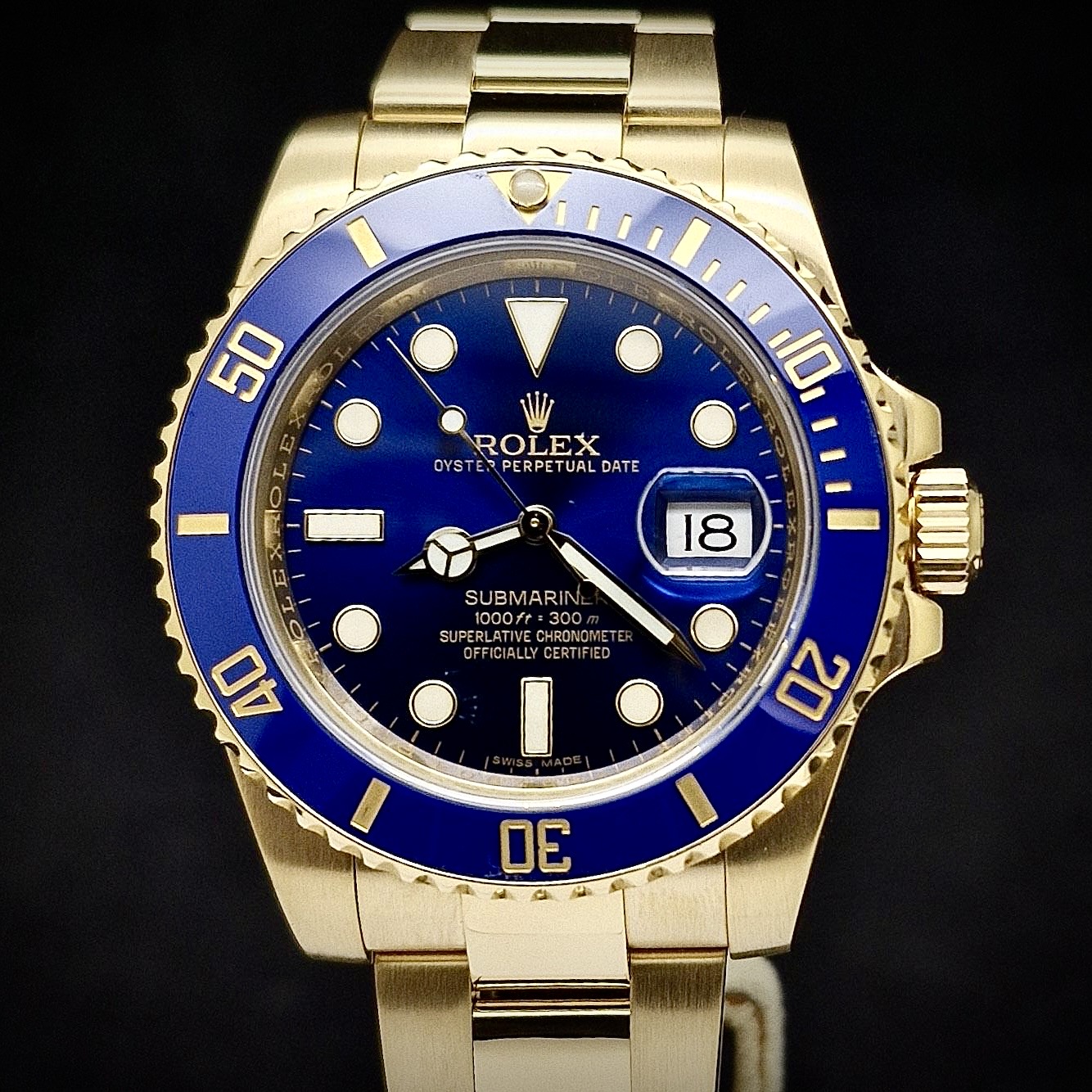 ROLEX SUBMARINER DATE YELLOW GOLD