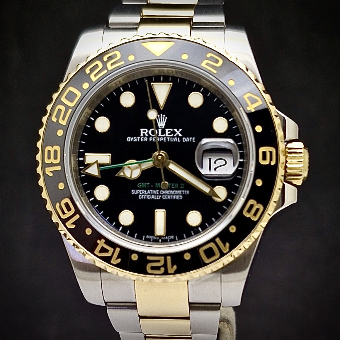 ROLEX GMT MASTER II - GOLD & STEEL