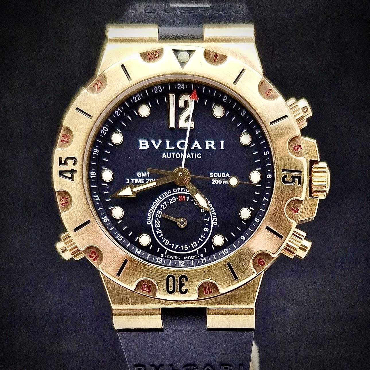 BVLGARI DIAGONO SCUBA GMT