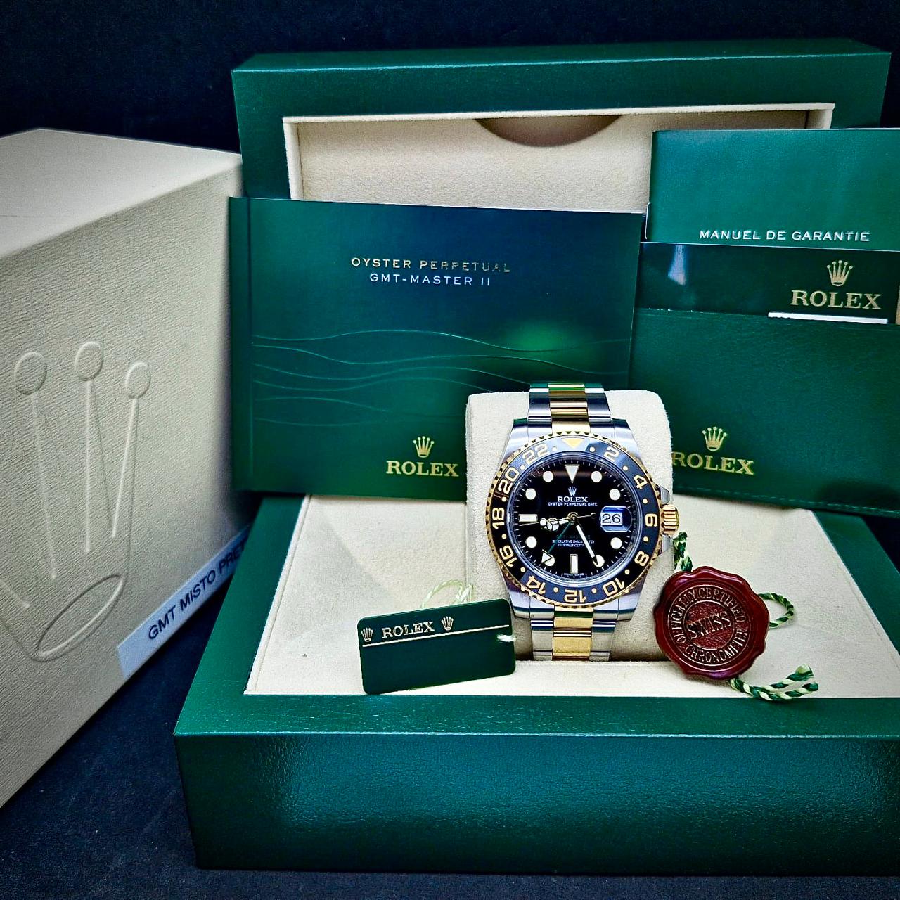 ROLEX GMT MASTER II - GOLD & STEEL