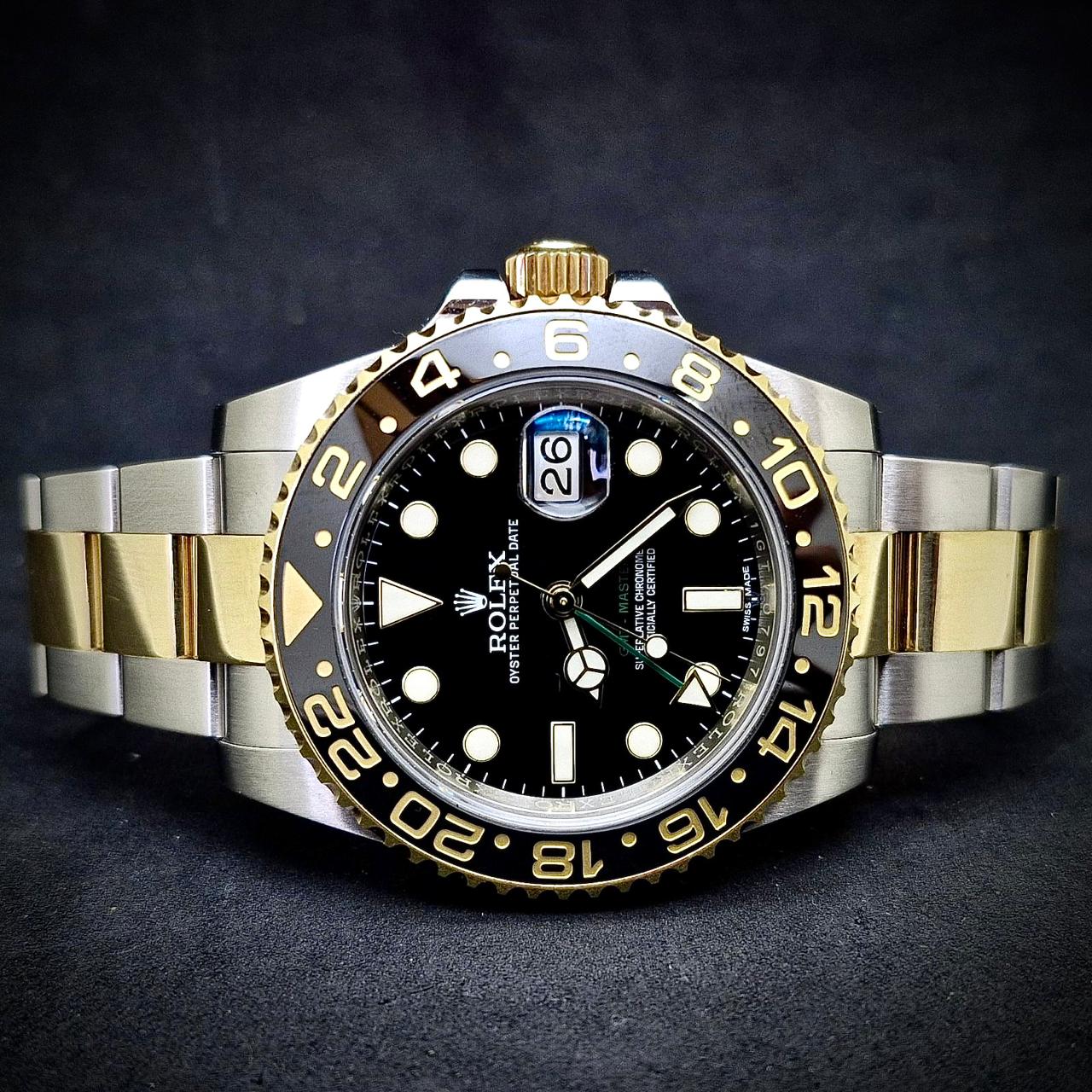 ROLEX GMT MASTER II - GOLD & STEEL