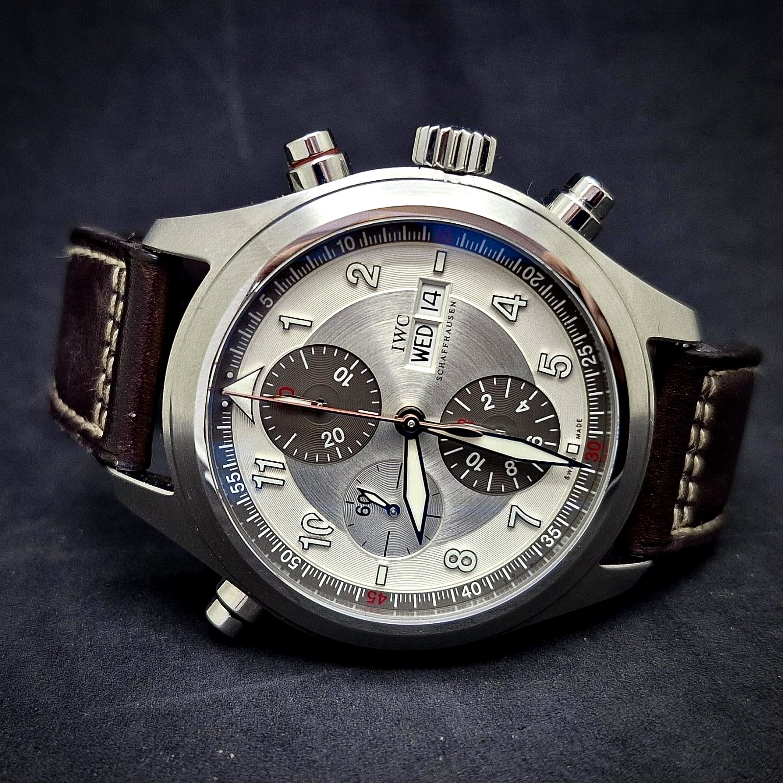 IWC PILOT SPITFIRE DOUBLE CHRONOGRAPH