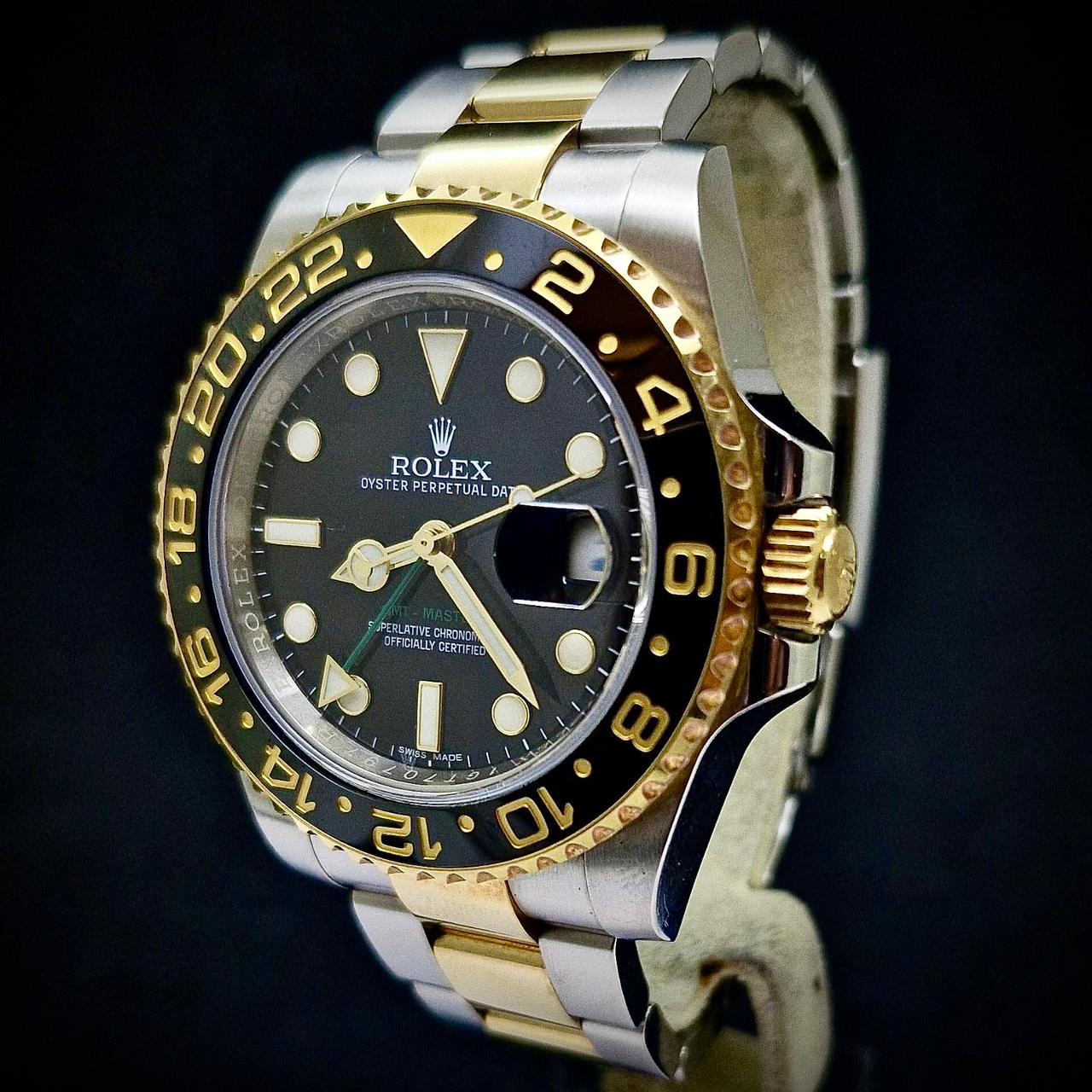 ROLEX GMT MASTER II - GOLD & STEEL