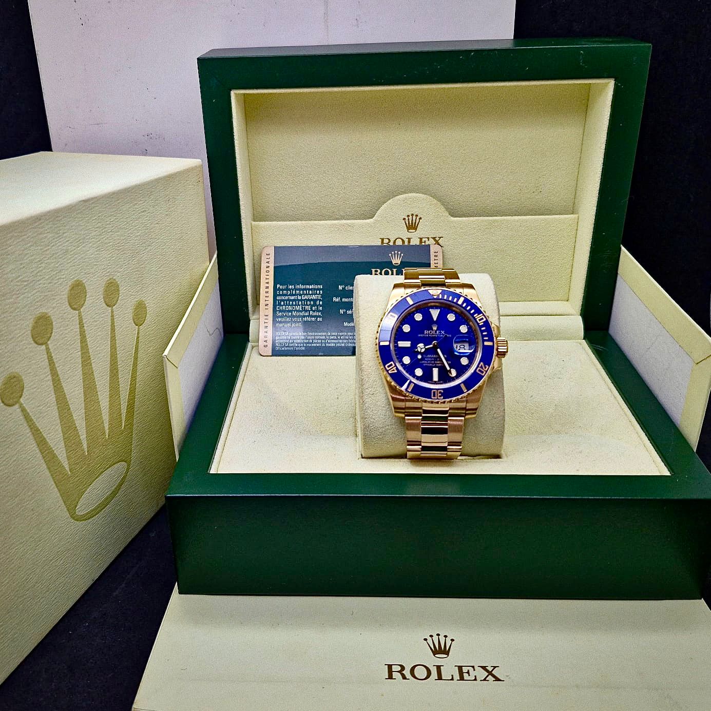 ROLEX SUBMARINER DATE YELLOW GOLD